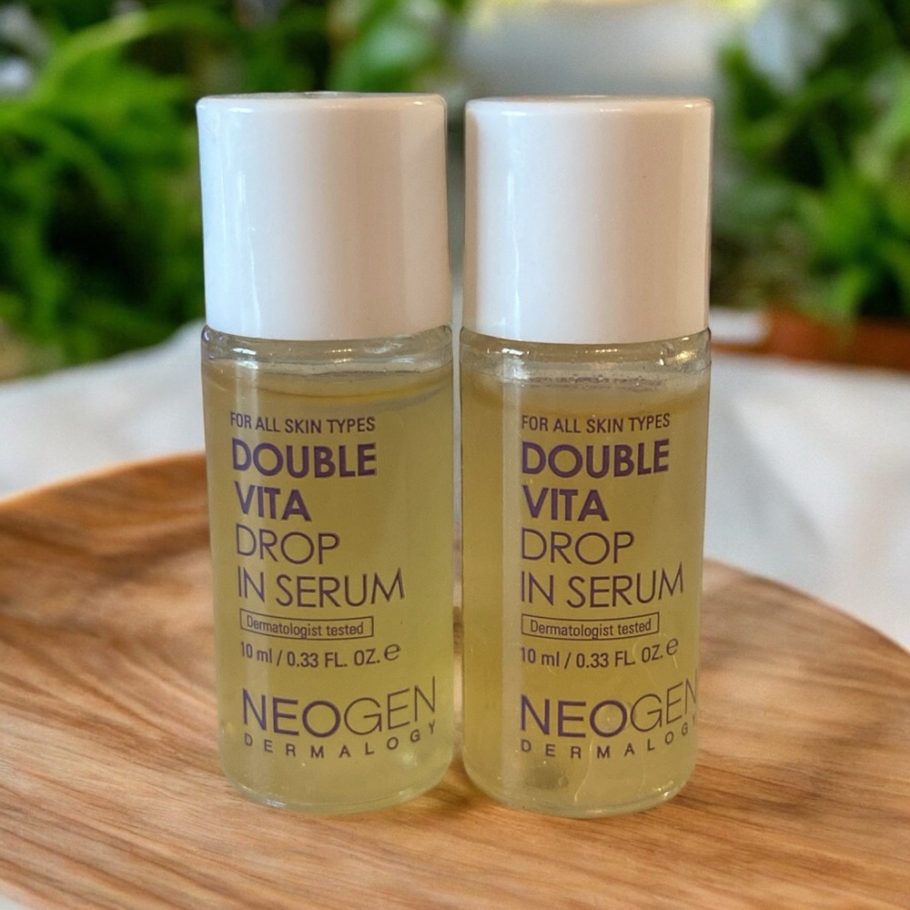 ⚫️ x2 NEOGEN DERMALOGY Double Vita Drop In Serum Deluxe Mini Size